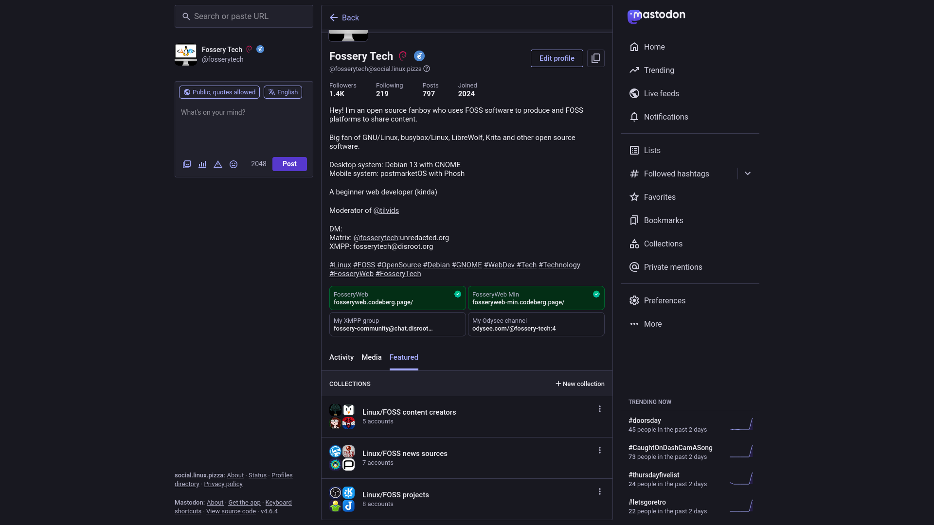 Mastodon collections