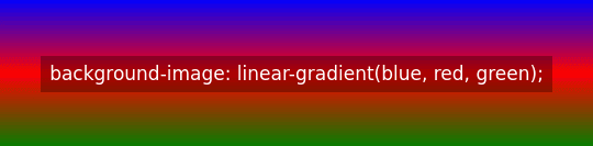 background-image: linear-gradient(blue, red, green);