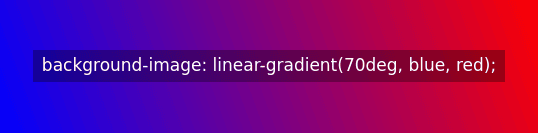 background-image: linear-gradient(70deg, blue, red);